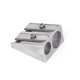 thumbnail image 1 of Sacapuntas de plata de 12 Uds., sacapuntas de doble agujero biselado de Metal, sacapuntas para escuela y oficina, suministros de papelería Banban ShuxiuWang 8390611159191, 1 of 1