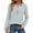 #_003Light Gray, variant on Hogleaql Women's T-Shirts Comfortable Henley Long Sleeve Fashion Tee Shirts Lightweight Button Casual Loose Tops Purple M
