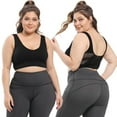 thumbnail image 4 of Sujetador deportivo sin aro de acero, malla hueca, transpirable, con agujeros, a prueba de golpes, para yoga, running, ropa interior de talla grande para mujer, 4 of 6