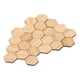 thumbnail image 5 of Suelo para casa de muñecas, 24 Uds., Hexagonal de bambú, decoración de suelo en miniatura realista simulada para casa de muñecas, 5 of 5