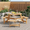 Nature & 6 person, variant on CKEASEAN 6 Person Wood Picnic Table, Outdoor Round Picnic Table with 3 Built-in Benches, Umbrella Hole, Outside Table and Bench Set for Patio, Backyard, 500lbs Capacity Per Bench
