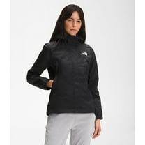 The North Face Antora Rain Jacket NF0A7QEUJK3 Women Black Full Zip Hooded APP606
