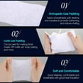thumbnail image 4 of NEW! 50 Rolls 4" x 8.9ft Gauze Bandage Rolls Cast Padding Gauze Bandage Wrap Plaster Cloth Undercast Padding for Protecting The Skin, Splints, Wound Care, Mask Making, DIY Crafts---, 4 of 6