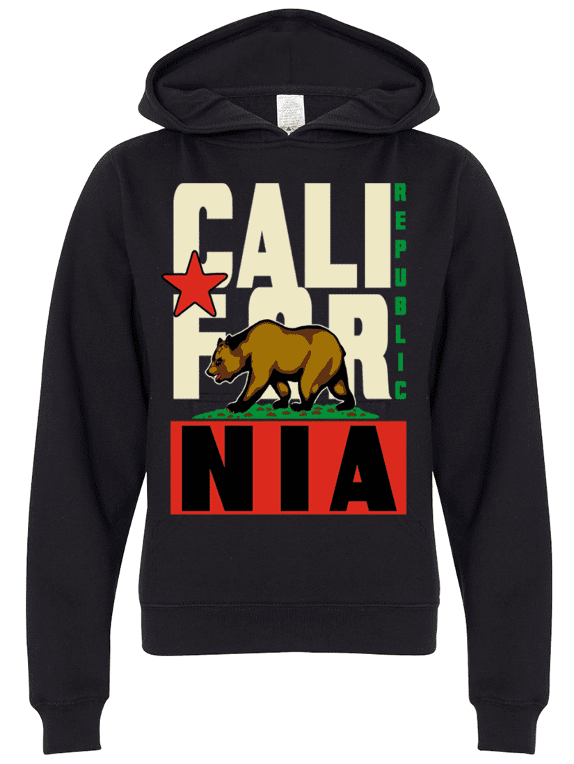 Men/'s Silver California Republic Mask Hoodie Cali Life Bear CA Sweater Jacket