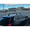 thumbnail image 3 of For Audi A4 Wagon 2008 2015 Black Aluminium Roof Rack Cross Bars Lockable, 3 of 5