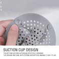 thumbnail image 5 of 3 PackHair Catcher,4.52" Square Hair Drain Cover for Shower Silicone Hair Stopper with Suction Cup,Easy to Install Suit for Bathroom,Bathtub,Kitchen,Pink, 5 of 8