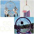 thumbnail image 5 of Raindrops Home Wreath Circle Golden Iron Elegant Style For Family 5Pcs 7.9In Diameter, 5 of 7