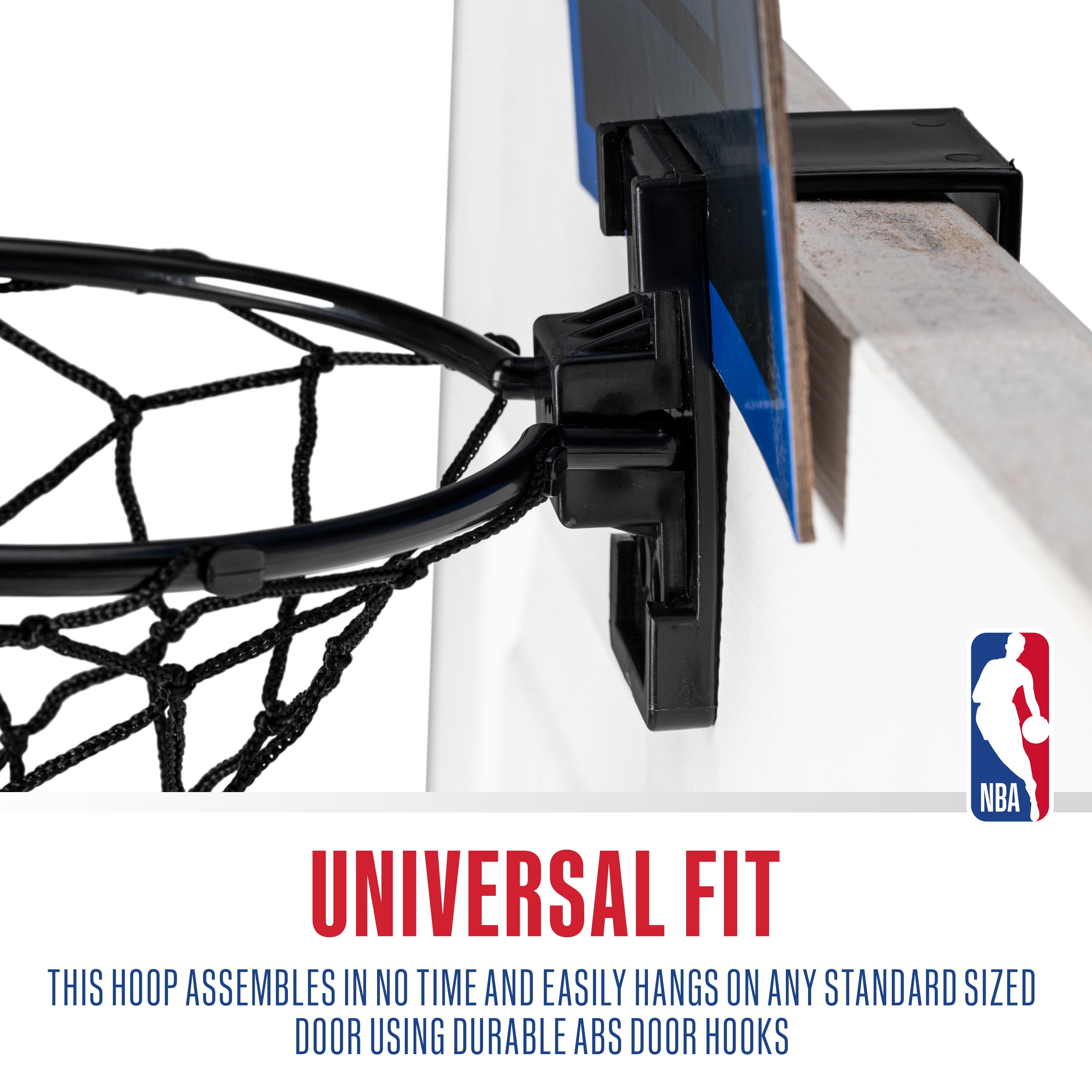 Franklin Sports NBA Dallas Mavericks Mini Over the Door Basketball Hoop - Kids Indoor Mini Basketball Hoop with Basketball - NBA Fan Shop Mini Hoop for Bedroom + Office - Over the Door Mini Hoop Set