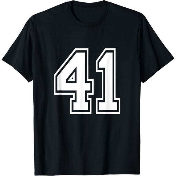 Premium Daily Comfort - Number 41 Varsity Sports Team Jersey 41st Birthday 41 Years T-Shirt