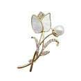 Brooch Pins Temperament Fashion Elegant Artificial Flower Rhinestone