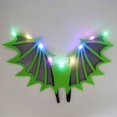 thumbnail image 2 of Fortune Kids Halloween Bat Wings with LED Lights, Halloween Party Light String Spider Wings Cosplay Props, 2 of 5