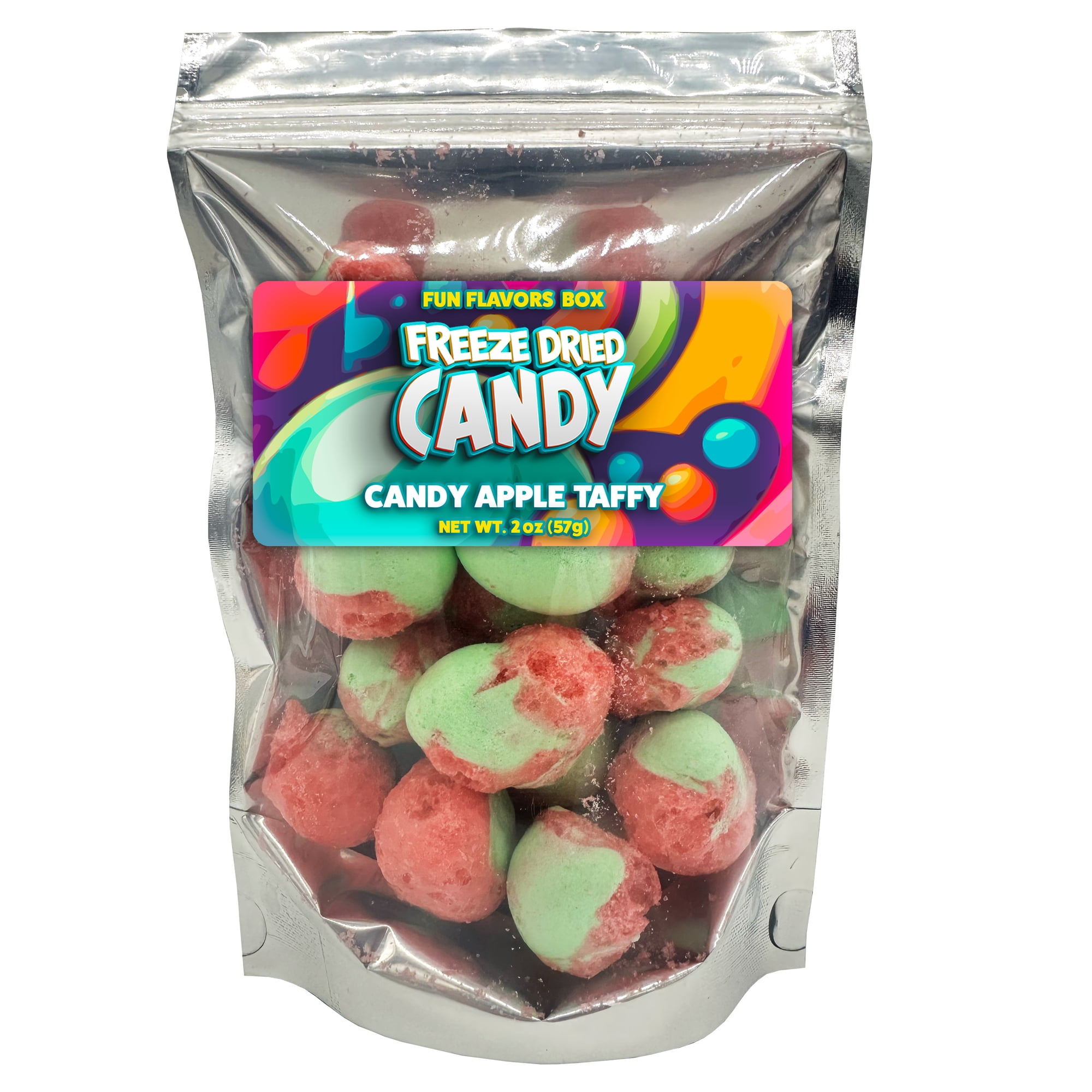 Fun Flavors Box Freeze Dried Candy Apple Taffy Variety Pack ? Crunchy Candy Treats Space Theme Party Favor Gift Idea, 2oz
