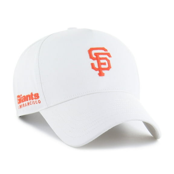 Men's '47 White San Francisco Giants Foundational Pinch Offside Adjustable Hat
