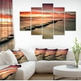 thumbnail image 1 of Wonderful Sunrise on Black Ocean - Beach Photo Canvas Print, 1 of 3