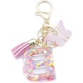 thumbnail image 2 of ORUYROP Initials Letter Keychain Pink Tassel Butterfly Pendant for Women Girls Wallet Backpack Purses, 2 of 4