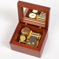 thumbnail image 2 of Slipping Through My Fingers Music Box, Hand Crafted Miniature Walnut Wood Music Boxes, 2 of 4
