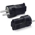 thumbnail image 4 of EcoNesxp Type German European Travel Adapter F 2 Outlets International Power Plug Pack Iceland Spain, 4 of 5