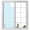 Blue, variant on Pink Window Privacy Film, Grid Checkered Plaid Gingham Lattice Trellis Static Cling UV Sun Blocking Heat Control Window Tint Day and Night, Non-Adhesive One Way Windows Privacy Cover 19.6''x39.3''