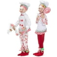 thumbnail image 4 of Raz Imports Kringle Candy Co. 16" Posable Elf, Assortment of 2, White/Red, 4 of 4