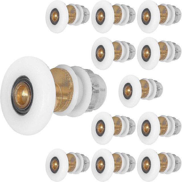 Rodillo de puerta corrediza ZHCH 12 piezas de 25 mm polea excéntrica para mampara de ducha