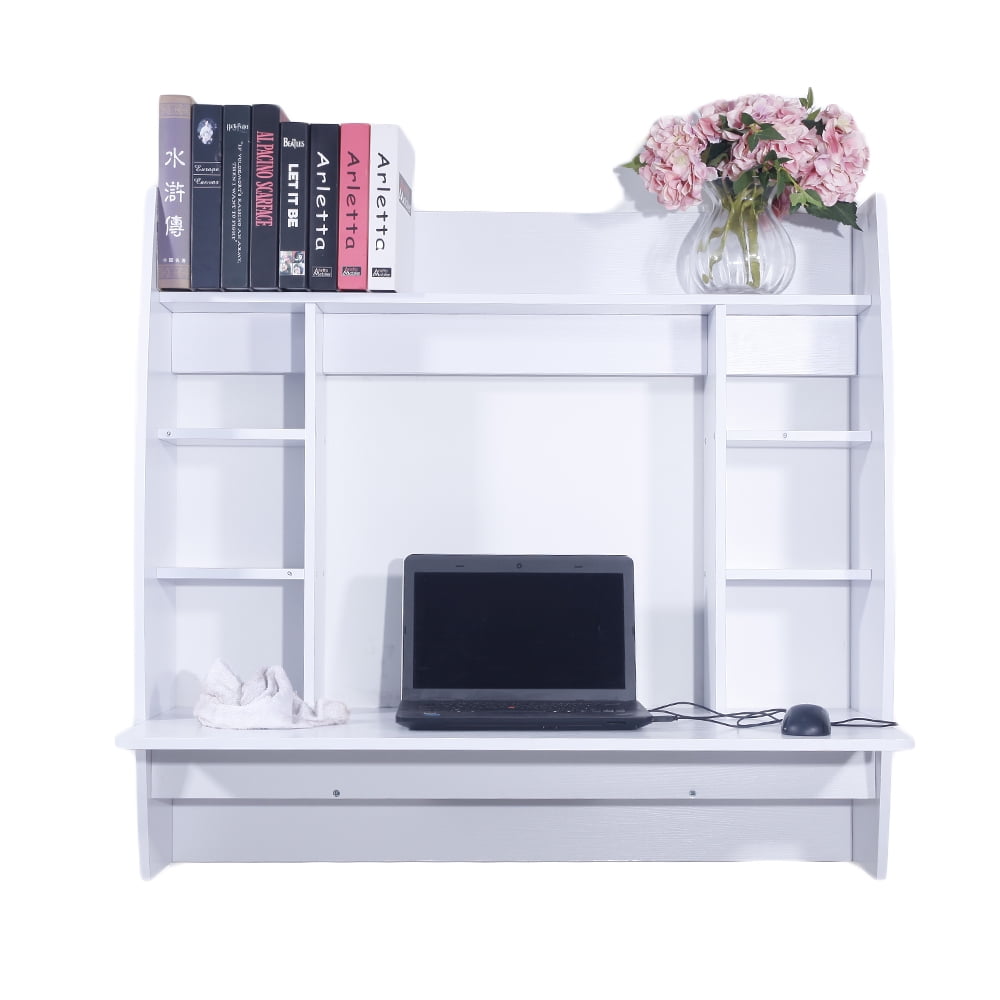 Topcobe Wallmounted Computer Table Desk, Exquisite RoomSaving