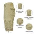 thumbnail image 4 of Mens Distressed Belted Cotton Cargo Shorts, 4 of 5