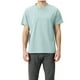 thumbnail image 1 of Tops para hombre, blusas y camisas de cuello redondo y manga corta para hombre, camiseta informal de solapa de color liso a la moda para hombre, blusa de cuello redondo y manga corta para hombre., 1 of 8