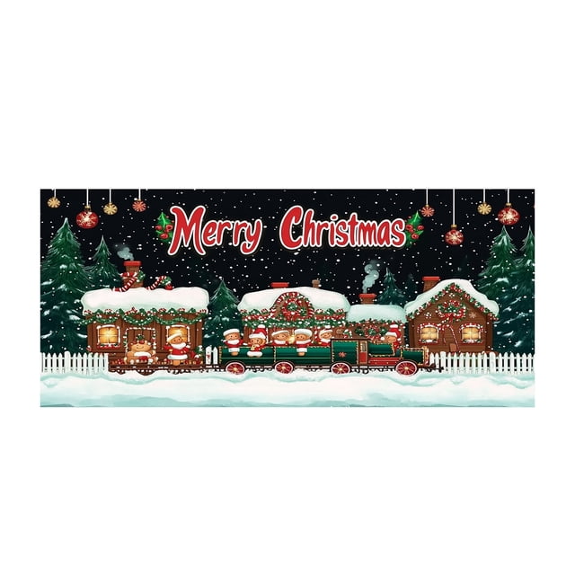 Christmas Christmas Garage Banner Personality Scene Background