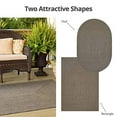 thumbnail image 2 of Homespice Decor 322685 20 x 30 in. Smoke Ultra Durable Rectangular Braided Rug - Grey, 2 of 5