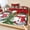 DarkRed, variant on Twin Sze Fitted Sheet Set - Navy Blue Snowman Christmas 2 Piece Bedding Sets 16" Deep Pocket Fitted Sheet with 1 Pillowcase, Xmas Tree Snowflake Winter Birds Brushed Microfiber Hotel Bed Sheets