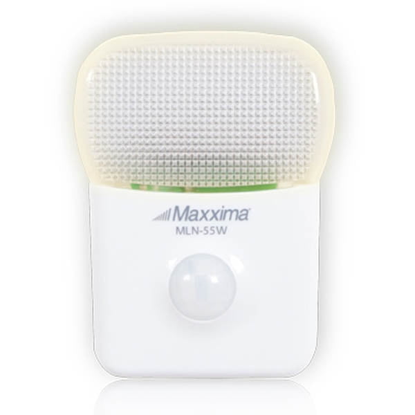 Maxxima MLN-50A Amber LED Night Light Dusk to Dawn Sensor Automatic 2 Pack 