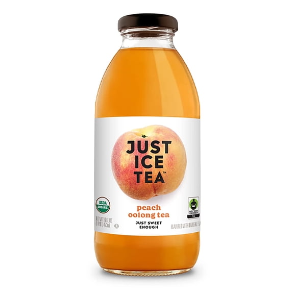 Just Ice Tea Peach Oolong Tea 16 Fz - Pack Of 12