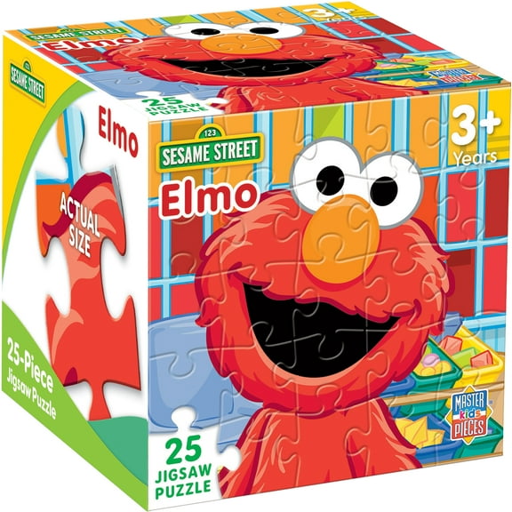 Sesame Street - Elmo's Fun Day 25-Piece Puzzle, Great for Kids 3 , Official Sesame Street Product, Easy-to-Store Size