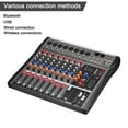 thumbnail image 4 of Unique Bargains Console de Mixage 8 Canaux Mixeur Audio Tableau de Son Système de Console Entrée CA 110V 50Hz 18W pour Conférence Scène Spectacle DJ, 4 of 7