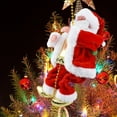 thumbnail image 4 of Leojiow Climbing Santa Ornament Santa Xmas Climbs Up And Down Climbing Santa With Light Music And Sound 19Cm B, 4 of 6