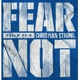 thumbnail image 2 of Christian Fear Not Psalm Scripture Crewneck T Shirts Boy Girl Teen Brisco Brands XS, 2 of 6