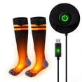 thumbnail image 6 of Heated Socks for Men Women Rechargeable,Washable,USB Battery Heated Socks with 4 Heating Settings for Camping,Hiking,Hunting,Skiing,Walking,Fishing,Winter Sports Outdoors Foot Leg Warmers, 6 of 7