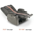 thumbnail image 6 of MCombo Electric Power Recliner Chair w/ Massage USB Cup Holders for Living Room Grey Fabric 6079, 6 of 9