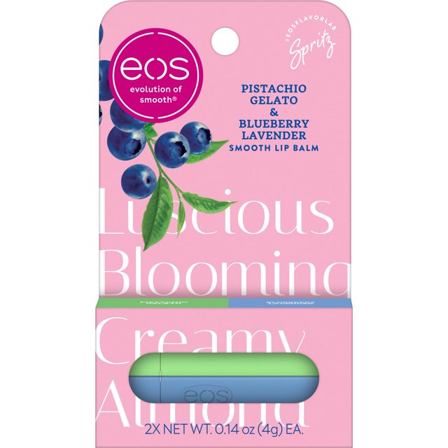 Bálsamo labial eos Arándano Lavanda 2×4 g