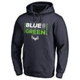 thumbnail image 2 of Men's College Navy Seattle Seahawks Alternate Team Logo Gear Blue & Green Pullover Hoodie, 2 of 3