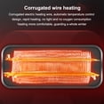 thumbnail image 4 of kurtrusly Indoor Home Office Dorm Mini Fan Heater Winter Desktop Electric Hands Warmer 500W Quiet ABS Power Off Overheating Protection 110V, 4 of 7