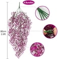 thumbnail image 2 of 4 Pcs Artificial Hanging Plants Topboutique Lifelike Flowers Vine Faux Ferns Artificial Wall Plants Leaves for Indoor and Outdoor Garden Porch Patio Wedding Decoration(Fuchsia,31 in), 2 of 8