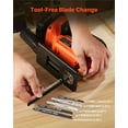 thumbnail image 6 of 20V Brushless Cordless Jig Saw 3500 SPM with 6 Blades LED Light 6 Speed 0-45 Degree Bevel Cuts 4 Orbital Settings for Wood and Metal Cutting, 6 of 6