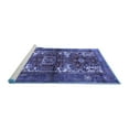 thumbnail image 2 of Ahgly Company Machine Washable Indoor Square Persian Blue Traditional Area Rugs, 7' Square, 2 of 4
