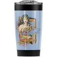 thumbnail image 1 of Wonder Woman And Invisible Jet Stainless Steel Tumbler 20 oz Coffee Travel Mug/Cup, Vacuum Insulated & Double Wall with Leakproof Sliding Lid | Great for Hot Drinks and Cold Beverages, 1 of 7