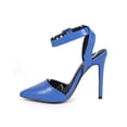 thumbnail image 4 of Miss L DA69 Women Leatherette Pointy Toe Open Back Wrapping Strap Stiletto Pump, 4 of 5