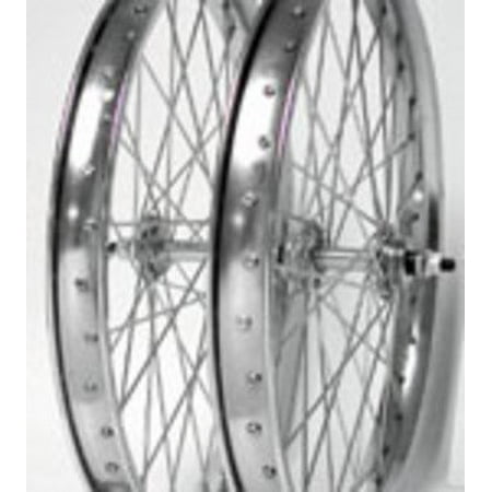 Bike Rear Wheel - Wheel Master Rear Bicycle Wheel 20 x 2.125, 36H Steel, Bolt On, Silver, Rear wheel, Bolt on By WheelMaster