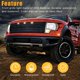 thumbnail image 4 of 9X Lente Ahumada ámbar LED Parrilla Delantera Luces de Marcha Lámparas para Ford F-150 Raptor, 4 of 5