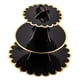 thumbnail image 4 of Soporte de cartón de 3 niveles para cupcakes, torre expositora redonda para postres, universal para Negro, 4 of 9