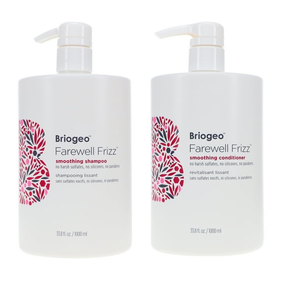 Briogeo Farewell Frizz Smoothing Shampoo 33.8 oz & Conditioner 33.8 oz Combo Pack